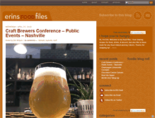 Tablet Screenshot of erinsfoodfiles.com